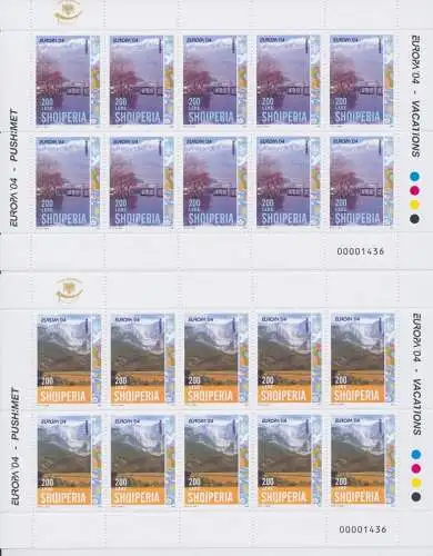 2004 EUROPA CEPT Albanien Minifos Le Vacanze MNH**