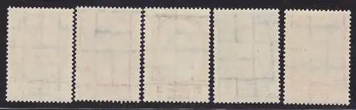 1961 Thailand - King Bhumipol, 429/432/433/435/436 5 MNH-Werte**