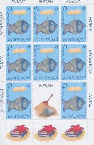 2004 EUROPA CEPT Slowenien Minifoglio Le Vacanze MNH**