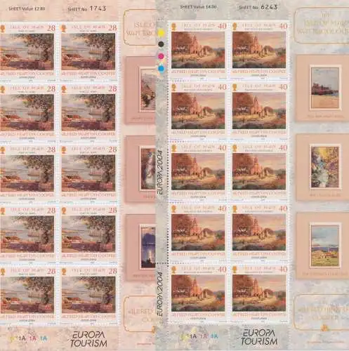 2004 EUROPA CEPT Isle di Man Minifos Le Vacanze MNH**