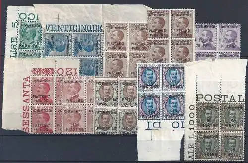 1923 KONSTANTINOPEL, Nr. 76/84 10 mnh Werte ** VIERTEL