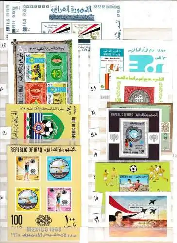 1947-88 IRAK/IRAK - Set mit Sets/Luftpost/MS/Offizielle postfrisch/** £ 1.490