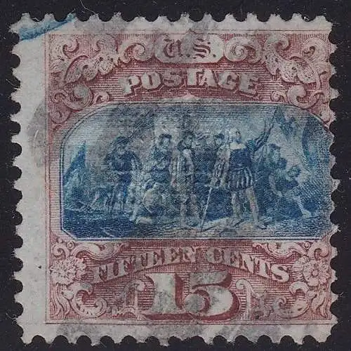 1869 USA, Nr. 39 15c. braun und blau I. Typ GEBRAUCHT