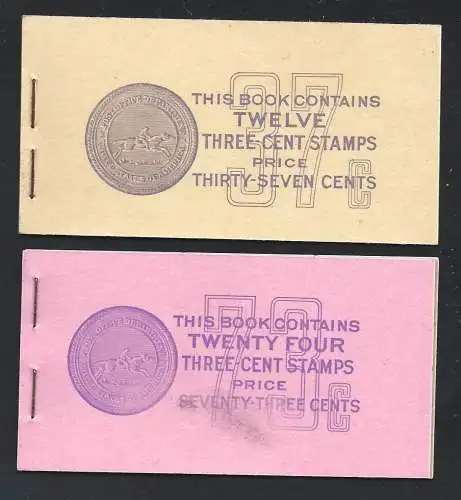 1939 USA, Scott BOOKLET BK100-102 MNH/** 3mm.