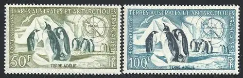 1956-59 TAAF - YT PA Nr. 2/3 2 MNH Werte**