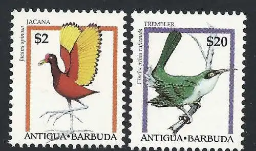 1995 ALT - Vögel, hohe Werte, YT 1830/1831 2 MNH Werte**