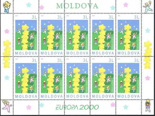 2000 EUROPA CEPT Moldawien/Moldawien 1 Minifil 10 Val Jugend und Zukunft mnh**