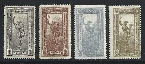 1901 Griechenland, Nr. 156/159 4 MH Werte*