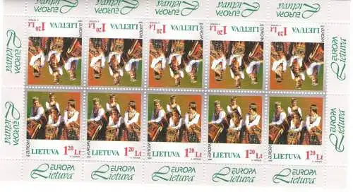 1998 EUROPA CEPT Lietuva/Litauen 1 Minifil 10 Val postfrisch**