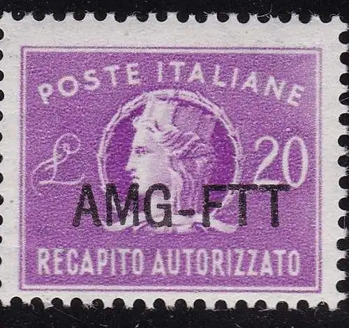 1952 TRIEST A - Autorisierte Zustellung Nr. 5 MLH *