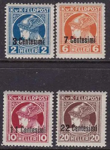 1918 FRIAUL-VENETIEN Occ. Österreichische, Zeitungen Nr. 1/4 mnh**