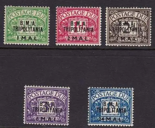 1948 BMA TRIPOLITANIA, T 1/5 5 Werte postfrisch/**