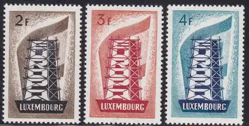 1956 LUXEMBURG - Nr. 514/516 Europa 3 Werte postfrisch/**