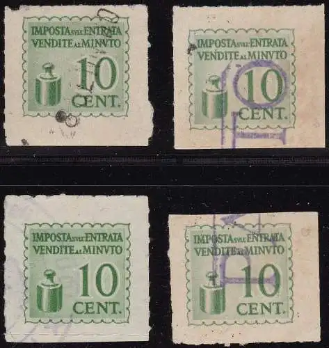 1944 Steuerwerte IGE 10 c. grün gelb gebraucht