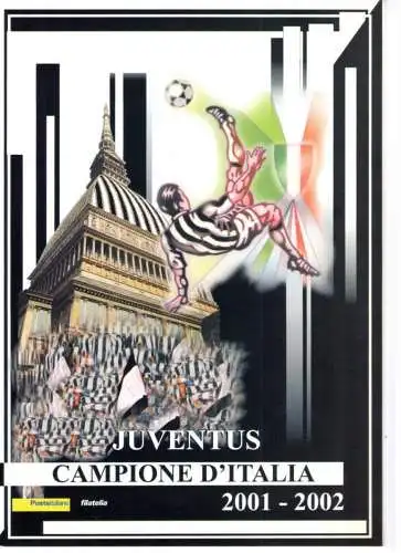 2002 Italien - Republik, Folder - Juventus italienischer Meister postfrisch**