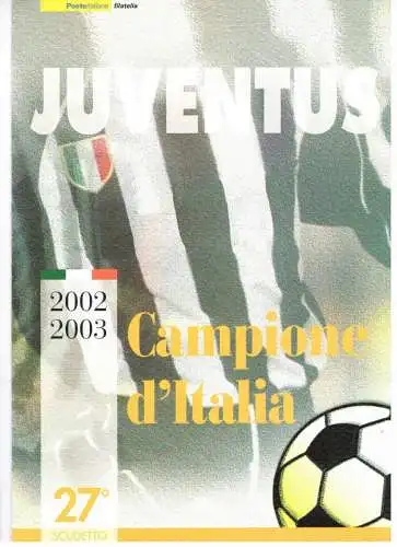 2003 Italien - Republik, Folder - Juventus MNH**