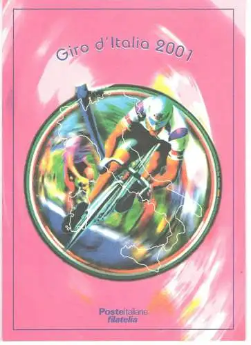 2001 Italien - Republik, Folder - Giro d'Italia Nr. 25 mnh**