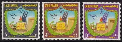 1974 SAUDI-ARABIEN/SAUDI-ARABIEN, SG 1087/1089 3er-Set postfrisch/**