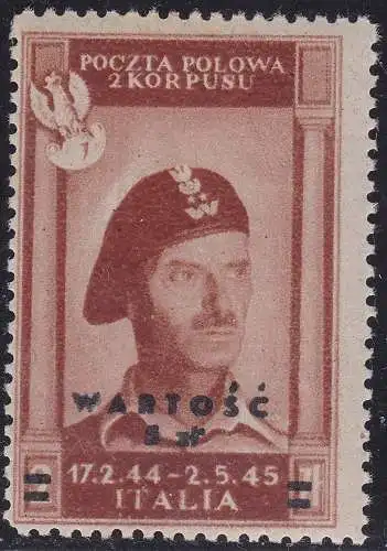 1946 POLNISCHES KORPS, Luftpost Nr. 1 General Anders mnh/**