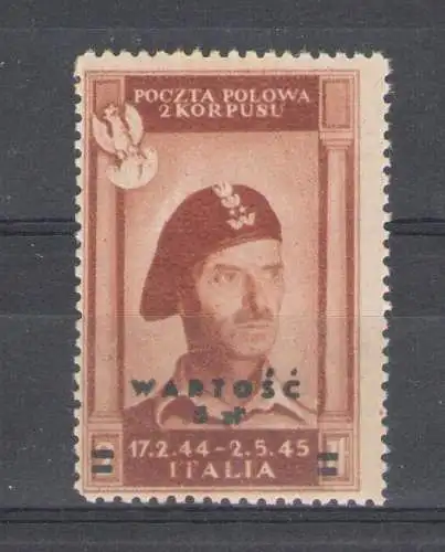 1946 POLNISCHES KORPS, Luftpost Nr. 1 General Anders mnh/**