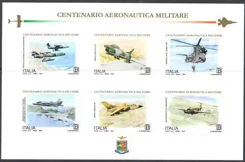 2023 Italien - Republik, Hundertjahrfeier der Luftwaffe - Bogen - Neu, postfrisch **