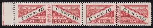 1945 SAN MARINO, Postpakete Nr. 19i 10 Cent. orange und schwarz postfrisch/**