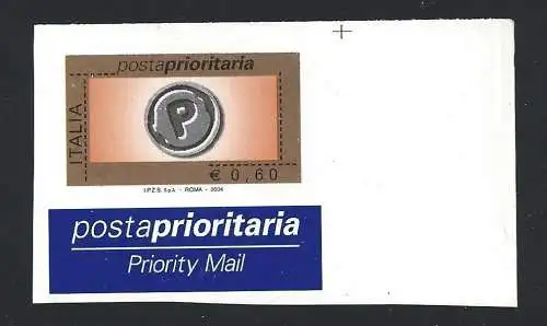 2004 ITALIEN,, Prioritätspost 2770A Euro 0,60 UNGEZAHNT