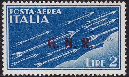 1944 Italienische Sozialrepublik, PA Nr. 122/III MNH** - Cilio Zertifikat