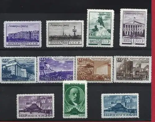 1948 RUSSLAND, Nr. 1177/1187 - 11 Werte - postfrisch**