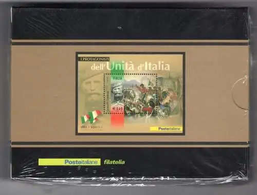 2011 Italia 150. Garibaldi Silberblatt Auflage 2000 Blatt Nr. 63A - postfrisch**