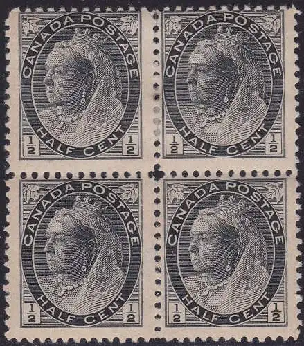 1898 KANADA, SG 150 Block von 4 mnh/mlh