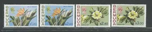 1970 BERMUDA - 24 Werte - Stanley Gibbons Blumen Nr. 249/265a - postfrisch**