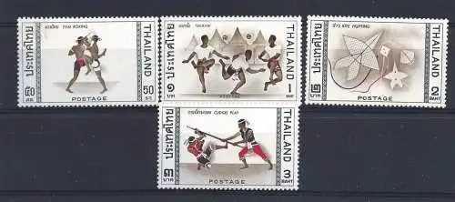 1966 Thailand - SG 553-556 Asienspiele 4 mnh Werte**