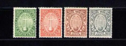 1933 Vatikan, neue Briefmarke, Serie Heiliges Jahr 4 Val Nr. 15/18 mnh**