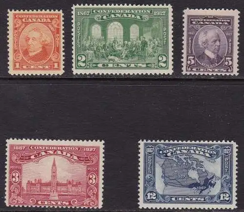 1927 KANADA - SG 266/270 60. Bund 5 MNH/** Werte