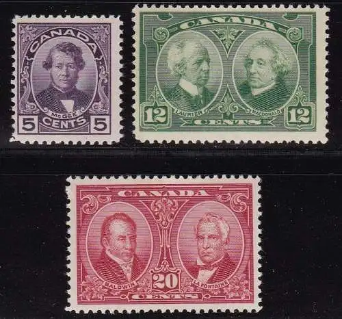 1927 KANADA - SG 271/273 Historische Ausgabe 3 Werte postfrisch/**