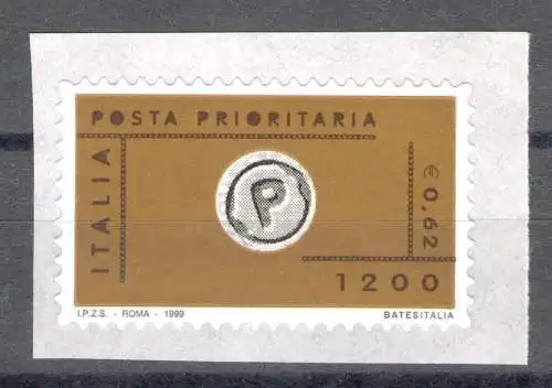 1999 Prioritätspostrepublik 0,62 Cent Schwarzgold Grau Nr. 2455B postfrisch**