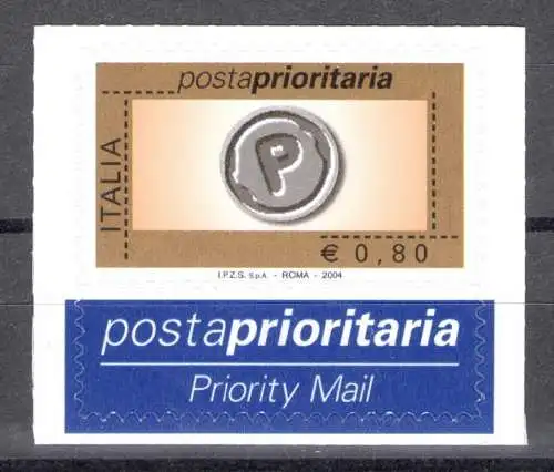 2004 Prioritätspostrepublik 80 Cen Orange Gold Schwarz Grau Nr. 2784B postfrisch**