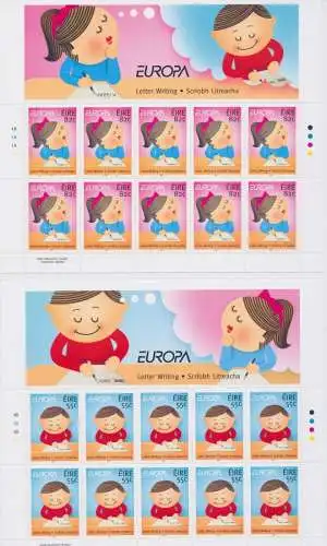 2008 EUROPA CEPT Irland, 2 Minifos, Der Brief MNH**