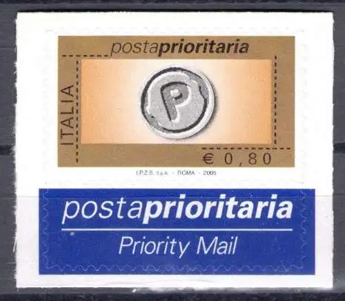 2005 Prioritätspostrepublik 0,80 Cent Gelbgold Schwarz Grau Nr. 2906 mnh**