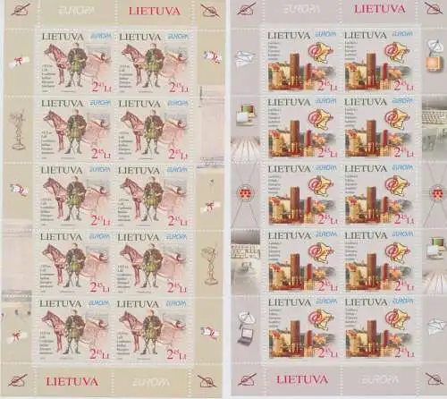 2008 EUROPA CEPT Litauen/Lietuva2 Minifos Der Brief MNH**