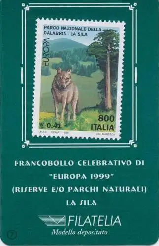 1999 Italien - Republik, La Sila Philatelica Card, 0,41 Euro