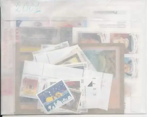 2001 Smom, komplettes Jahrgang, neue Briefmarken, 32 Werte + 4 Blatt - postfrisch**