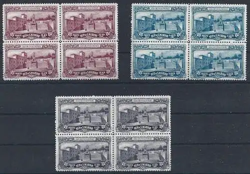 1927 SAN MARINO, Ara der Freiwilligen, . 134/136, 3 Werte, QUARTINA, MNH**