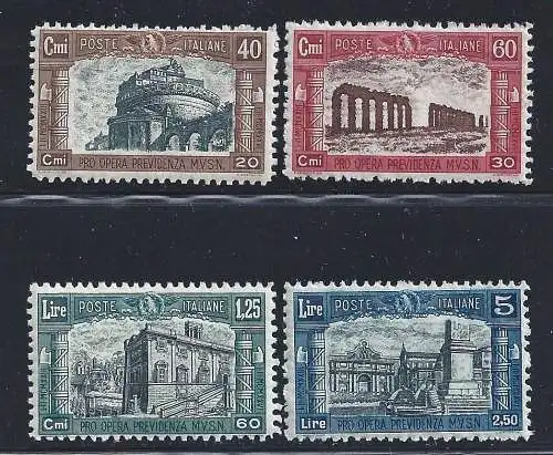 1926 Königreich Italien - Miliz I., Nr. 206/209, postfrisch**