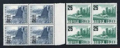 1960 NORFOLK - Yv. n. 45/46 QUARTINA POSTFRISCH/**