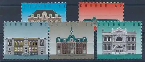 1989-1996 KANADA - Yv. 1094/5 + 1354/5 + 1458 Normal 5 MNH/** Werte