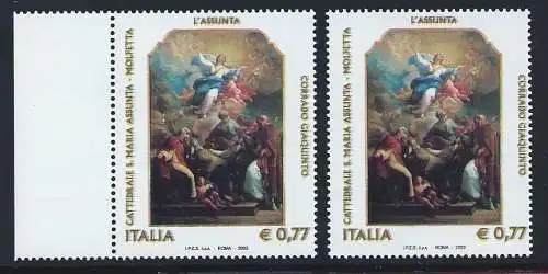 2003 Republik, Nr. 2734Da - 77 Cent, L'Assunta Sorten Farben außerhalb des Registers - MNH**