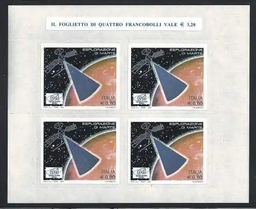 2005 ITALIEN - Republik, BF Nr. 39 MARS Länge 14,7 cm, postfrisch**