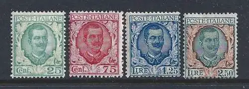 1926 Italien - Königreich - Blumen Nr. 200/203 - 4 Werte - postfrisch**